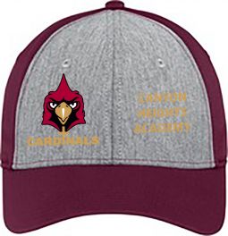 Sport-tek Jersey Front Cap, Vintage Heather/Maroon